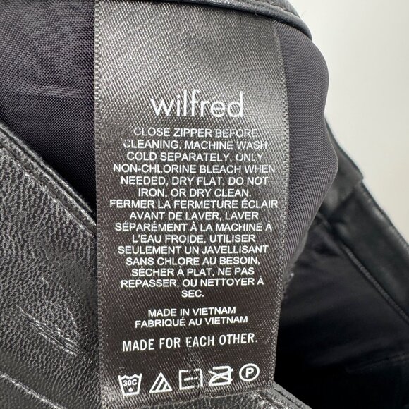 Aritzia Wilfred The Melina Vegan Leather Pant in Black Womens Size 10 - Picture 14 of 16